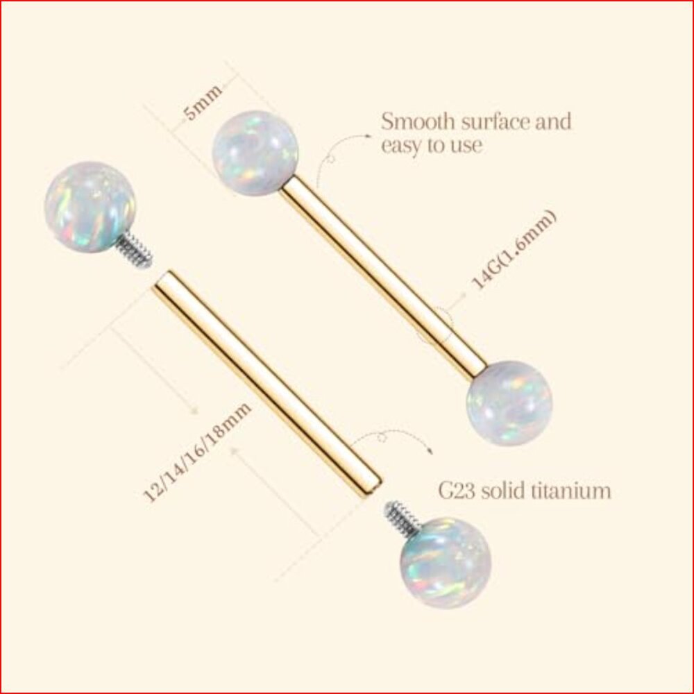 Grade 23 Titanium Internally Threaded Straight Ba… - image 6